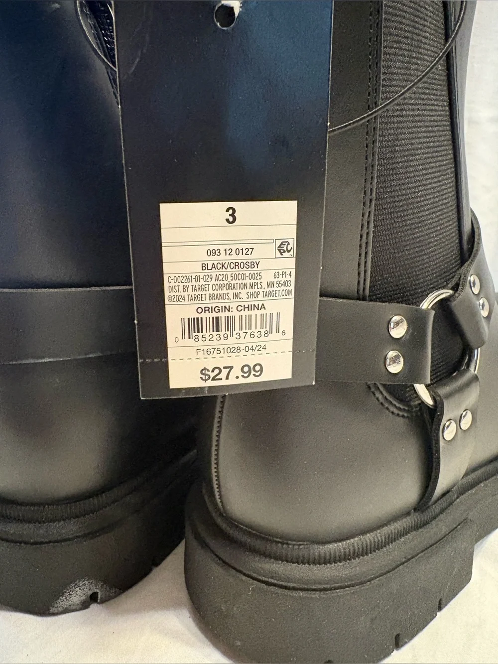 art class Black Harness Chelsea Boots